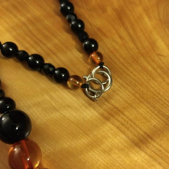 Long Multicolour Beaded Necklace - Picture 3 of 3